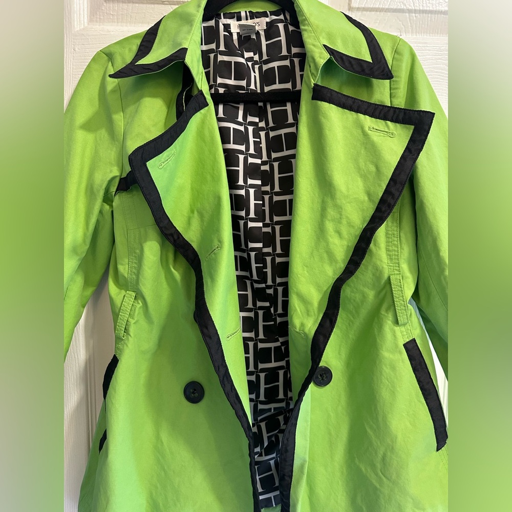 Harold’s Women’s Vintage Lime Green Jacket With Belt In Women’s Medium - Picture 2 of 14